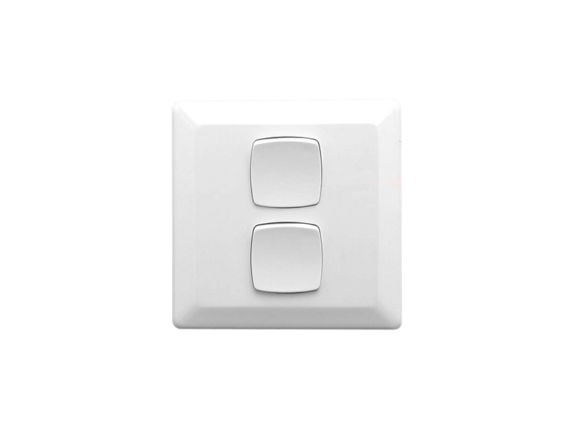 PRESTIGE DOUBLE SWITCH LARGE PLATE